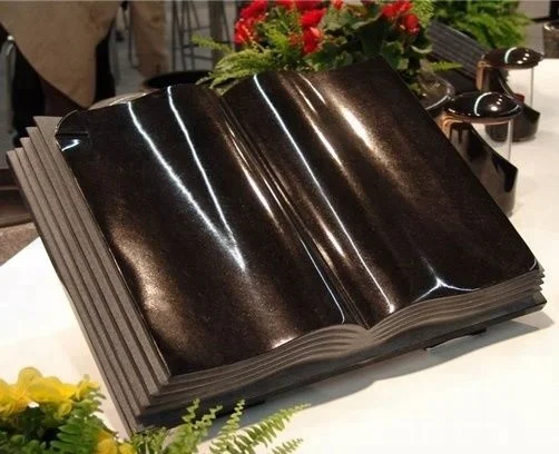 Western Style Unique headstones Book shape headstone Factory Price Headstones for sale