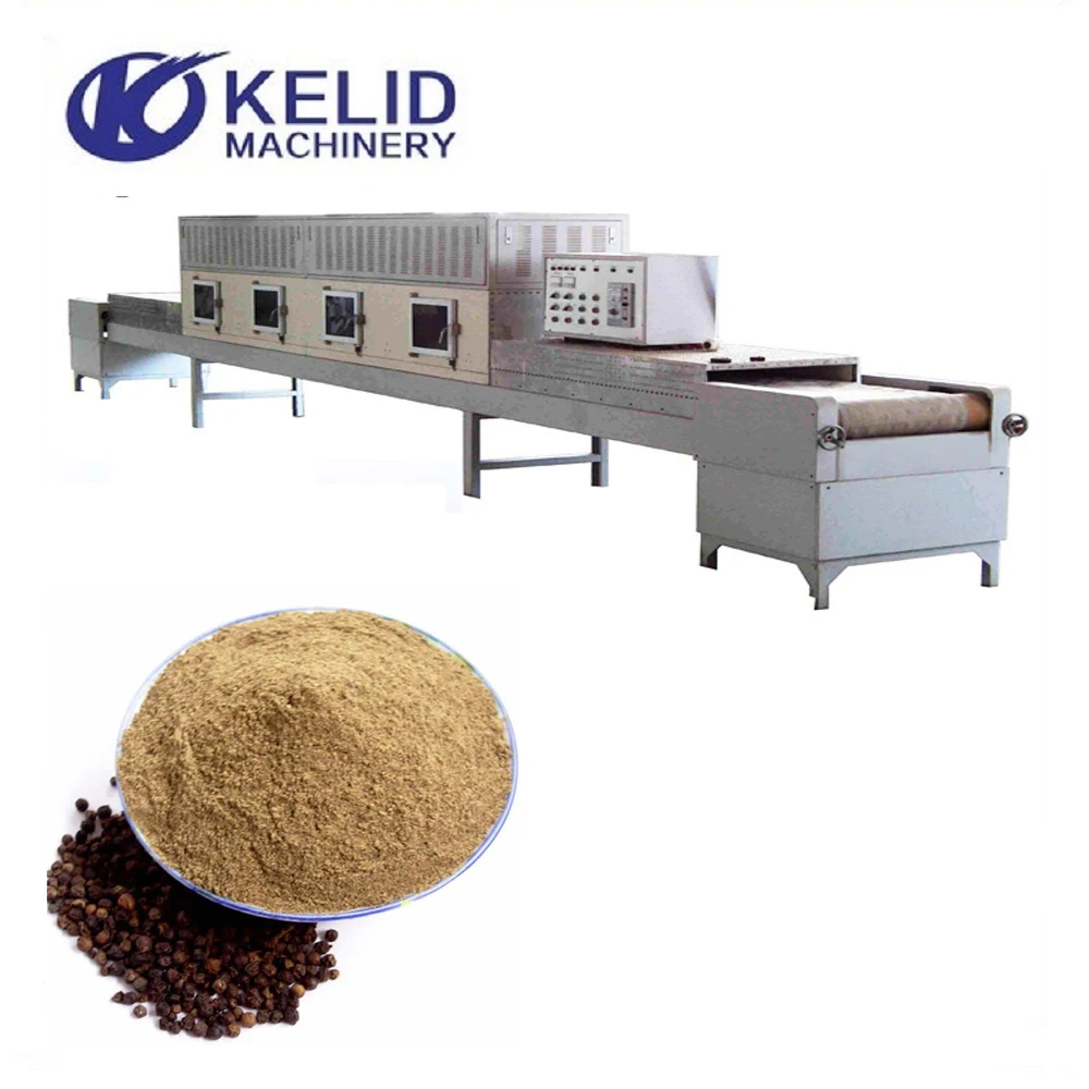 Tunnel Microwave Pepper Powder Drying Sterilizing Machine