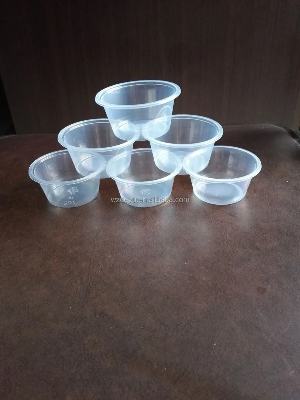 
hot sale jelly disposable plastic cup sauce jam taste drinking cup 