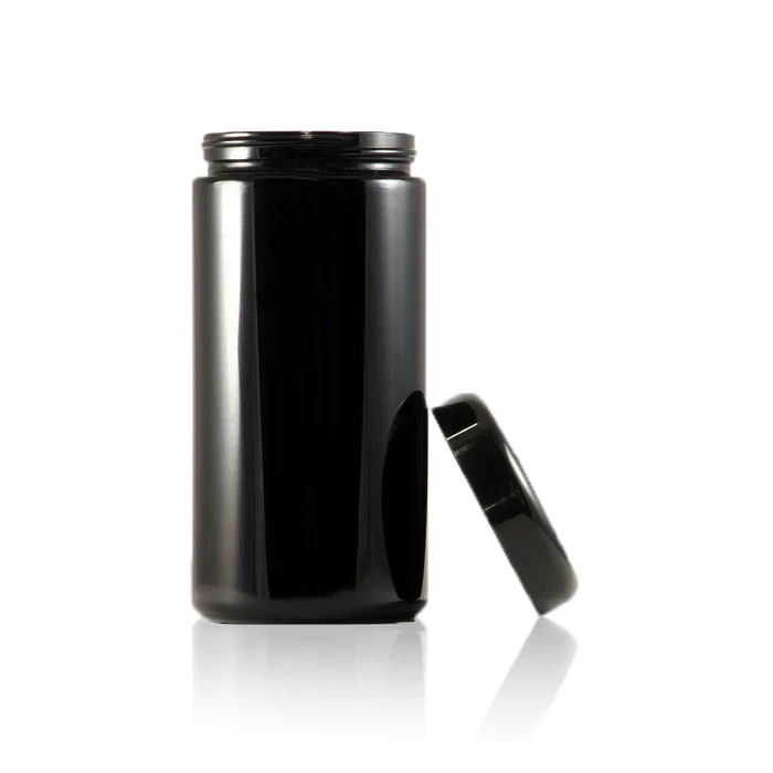 Luxury 1oz 2oz 4oz 30ml 50ml 60ml 120ml lotion cream container opaque wide mouth dark violet glass cosmetic jars