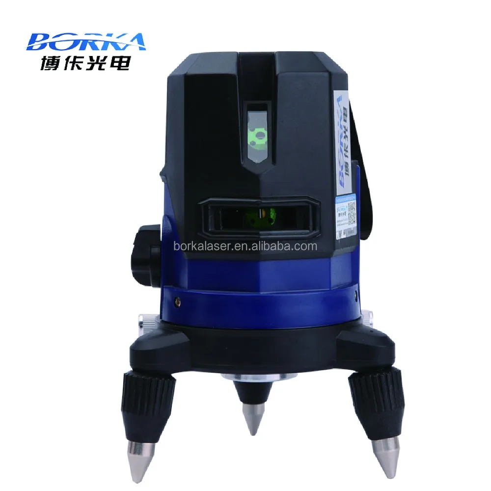 Borka blue light 5 lines 360 rotary automatic level laser land leveler