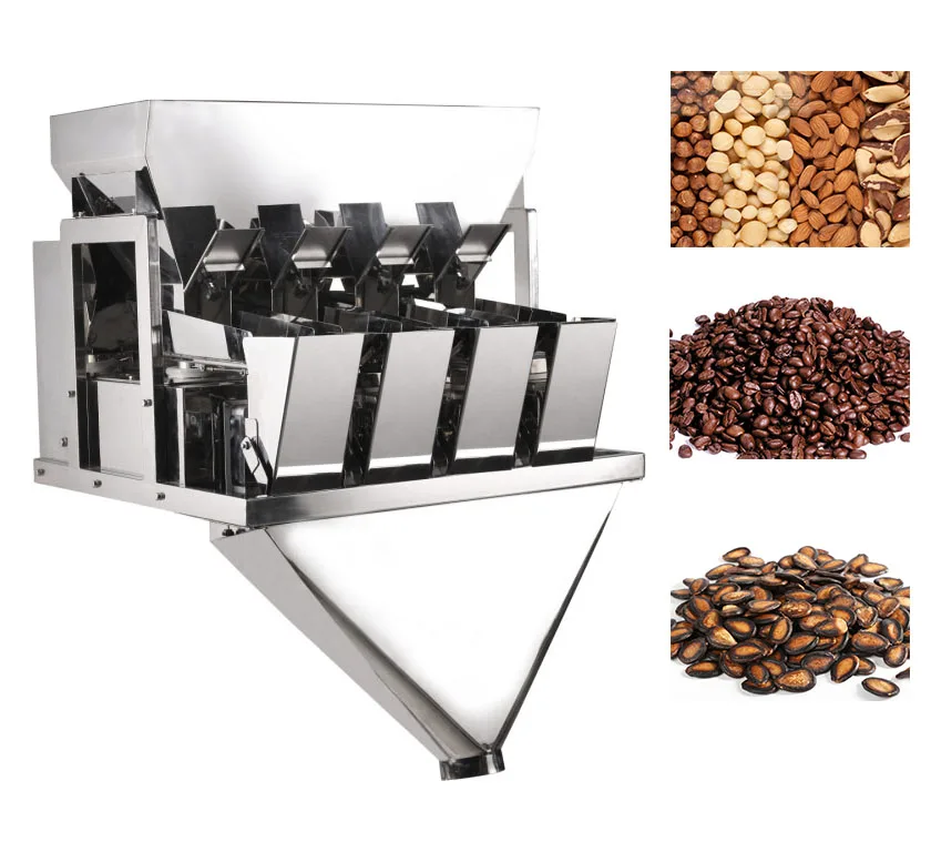 4 Heads Linear weigher beans weighing packing machine