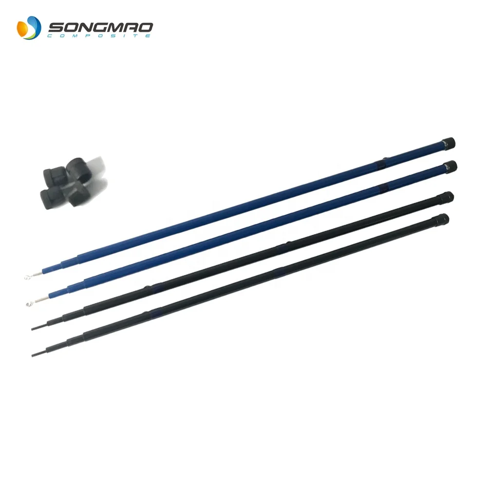 Hot selling 4m 6m fiberglass telescopic flag pole