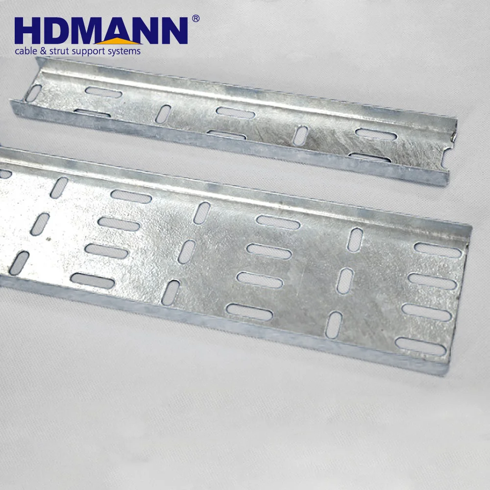 300mm 500mm Galvanized Steel Cable Tray / Hanging Cable Tray