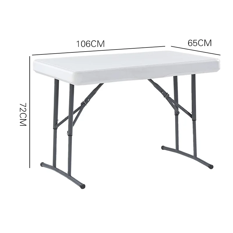 Rollyable portable for dinner picnic table suitcase adjustable small folding table