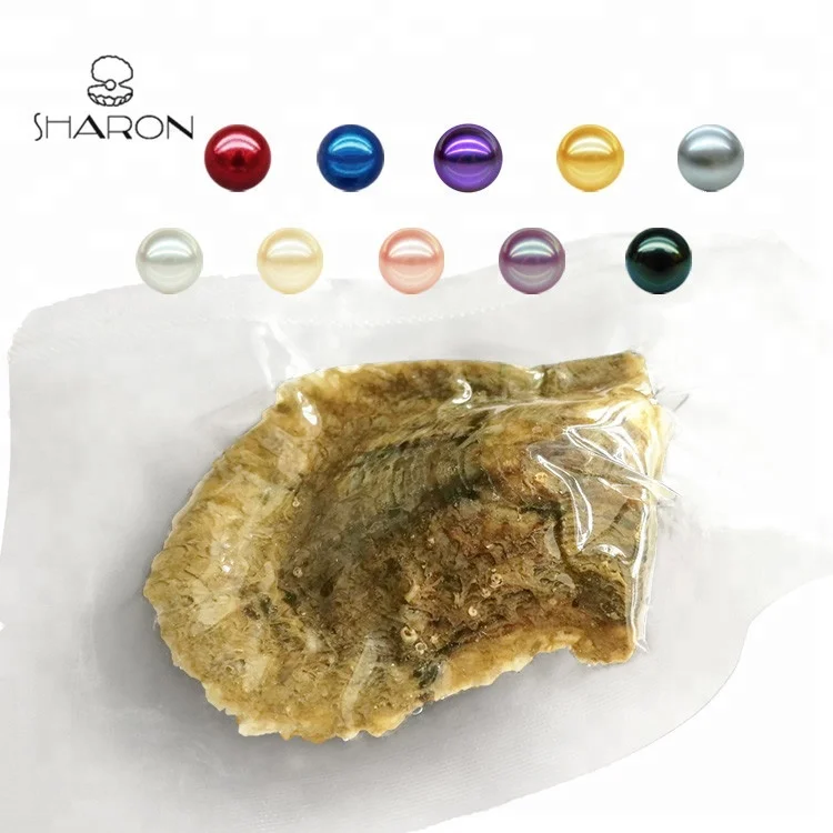 Bulk Wholesale Pearl Party Vacuum-packed 6-7mm Limited Rainbow Mix Colored Natural Akoya Freshwater Pearl Oyster