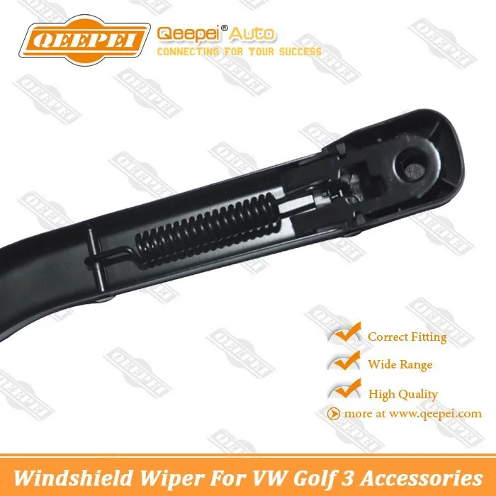 Windshield For VW Golf 3 Accessories, Auto Parts Metal Frame Wipers, Black Rear Wipers