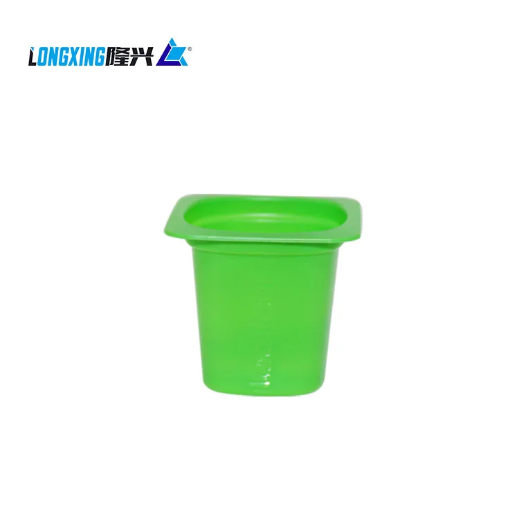 100 ml plastic square yogurt packaging cups