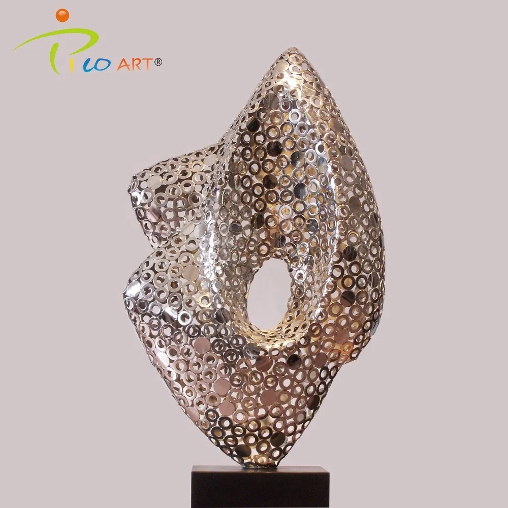 modern abstract metal Artifacts, welding tablet stainless steel sculpture for sale