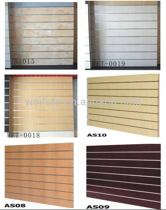 
Gloss Laminated Slatwall Panel 