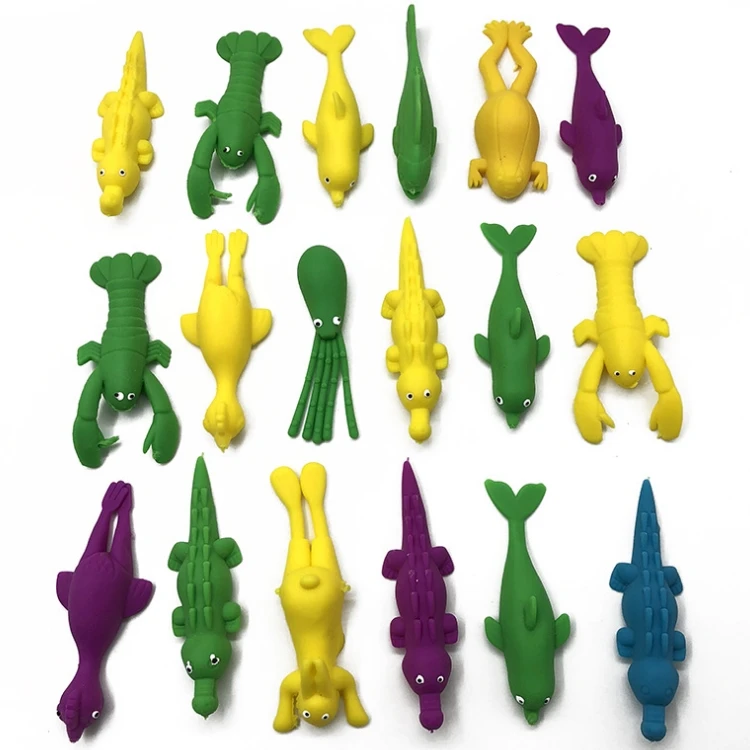 ZQX146 TPR экологичный мягкий клей для пальцев эжектор животных липкие