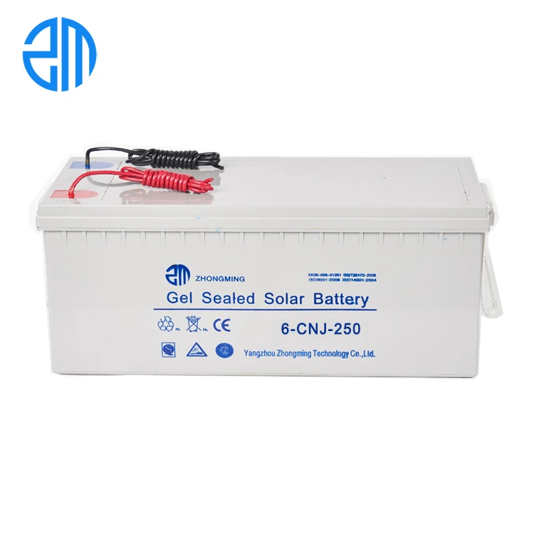 ZM 10 years life span mf super sealed 12v 250ah inverter battery