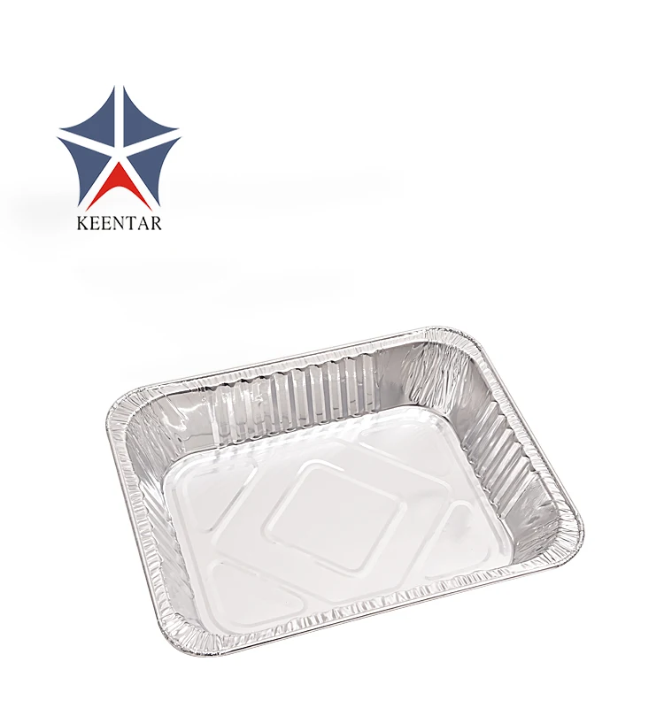 3500ml Disposable Take Away Aluminum Foil Fast Food Container With Lid