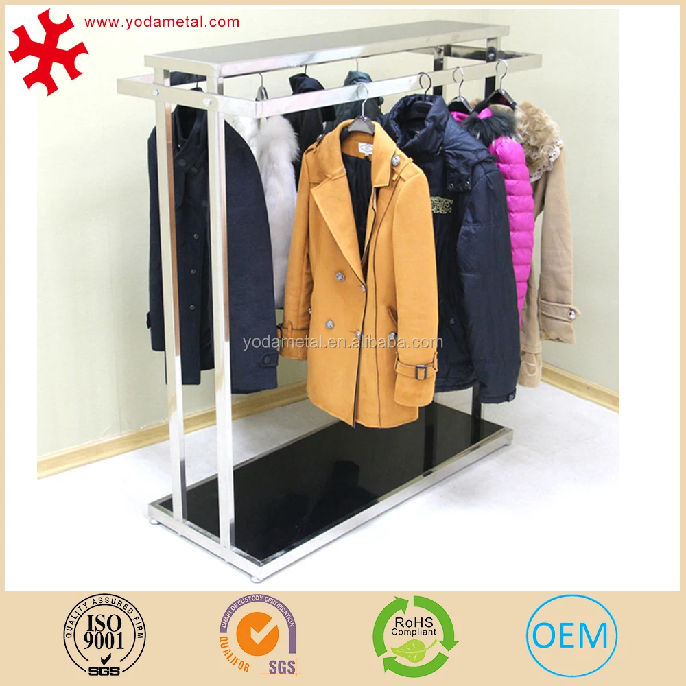 
 Индивидуальный дизайн, подставка для одежды из нержавеющей стали для бутиков розничных продавцов  