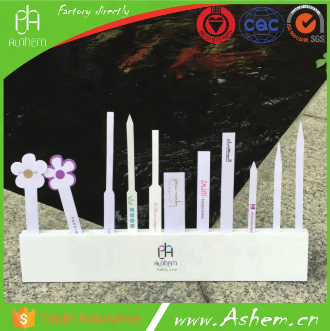 The best selling perfume blotter paper perfume test paper logo print perfume blotter with logo printing IC-009