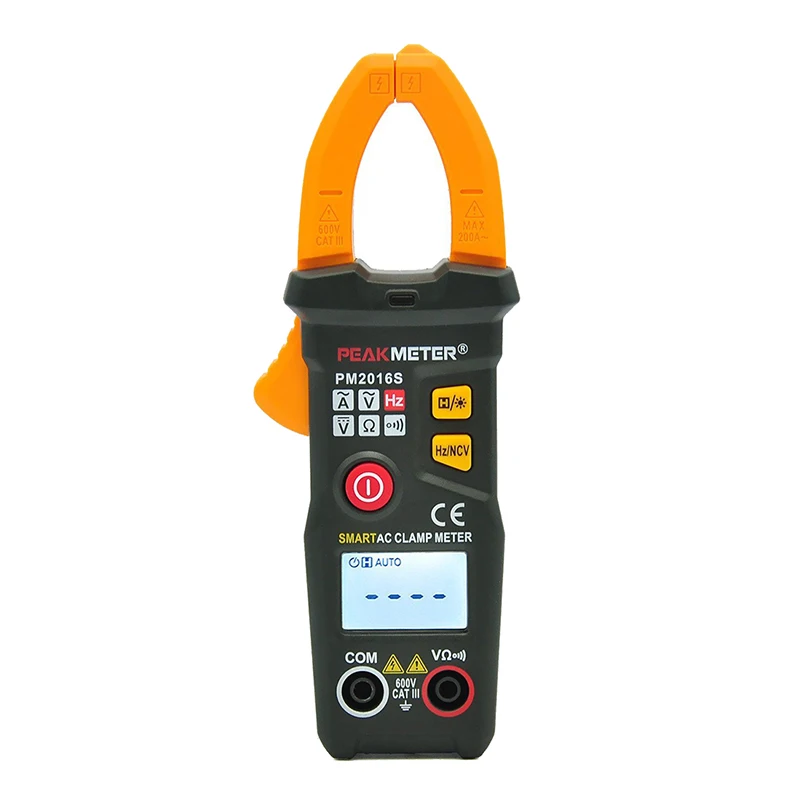 Smart 1000amp  AC/DC Mini  Digital Clamp Meter With Non Contact Voltage Connector  PM2116S