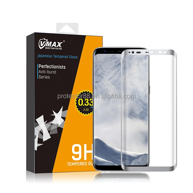 100% полный охват 3D от края до 9 H твердость Закаленного Стекла Screen Protector для Samsung Galaxy S8 Plus и +