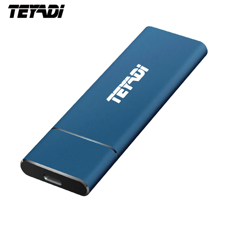 TEYADI E206 512GB SSD External Solid State Drive, USB Slim Portable m.2 SSD