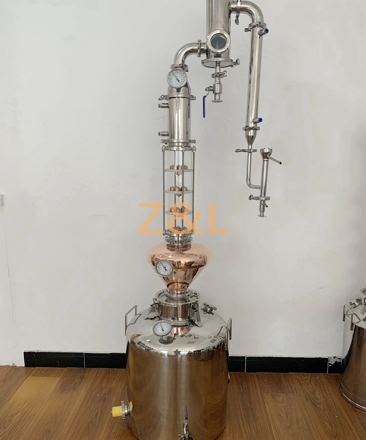 Copper still micro vodka gin rum whiskey distillery equipment for sale
