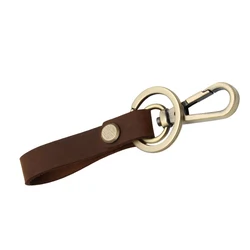 ya203 Black Real Leather Vintage Key Holder Key Ring