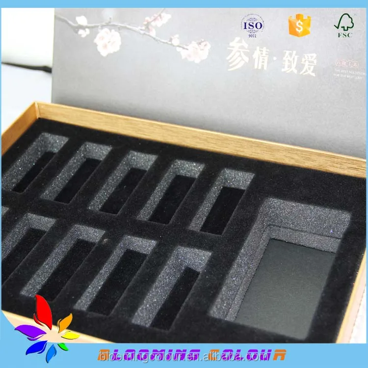 EVA or foam insert test tube packaging box