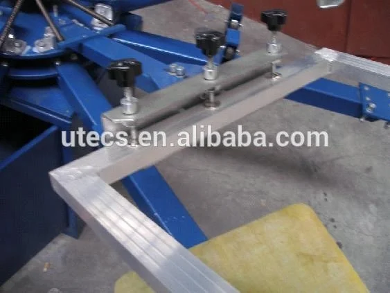 UTM650 6 color silk serigraphy Manual T shirt carousel Screen Printer