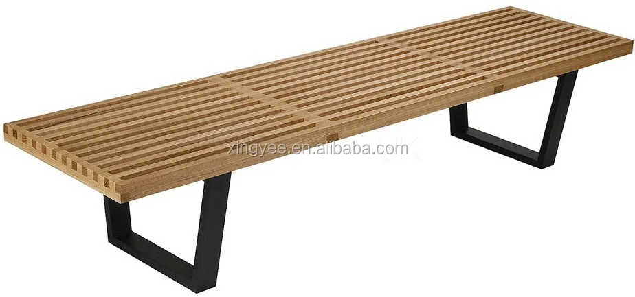 
Modern Living Room Teak Wood Patio Furniture Outdoor Ash Wood Benches Bathroom Wooden Slats Bench 