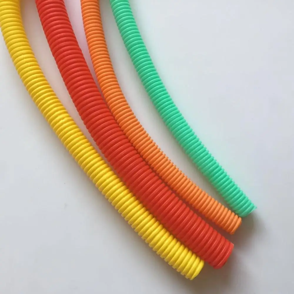 Cable sheath corrugated pipe bellows protecting the cables from external damage