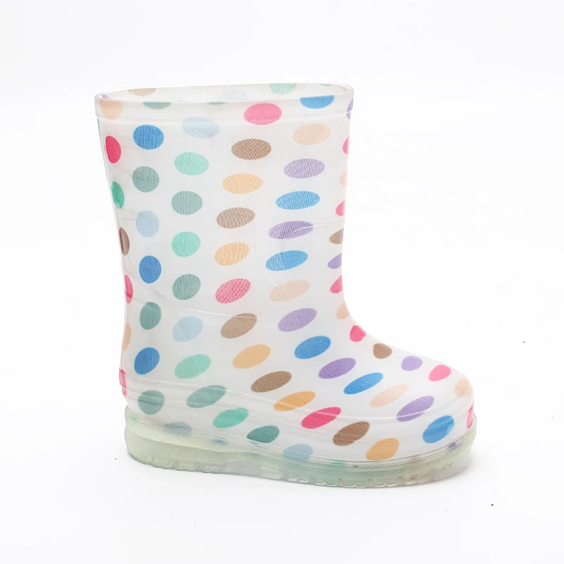 
New design waterproof kid monogrammed PVC jelly shoes 