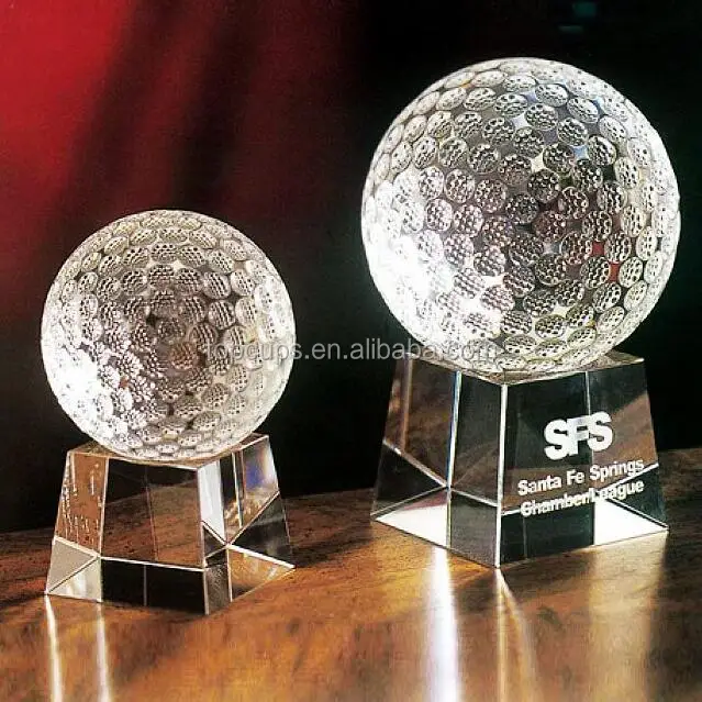 Crystal globe trophy