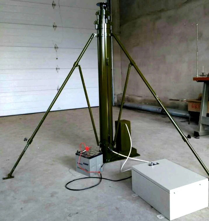 UHF VHF HF yagi военная антенна Электрический мотор телескопическая мачтовая башня