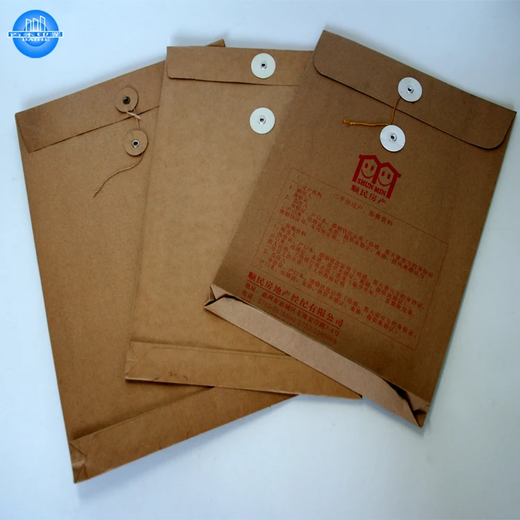 Custom Envelopes Decorative Kraft Paper Envelope Kraft Bag Envelope Postcards Greeting Card Xf9 OEM Offset Printing Sobres Kraft