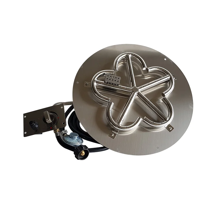 Flower shaped gas burner fireplace kit gas burner fireplace outdoor