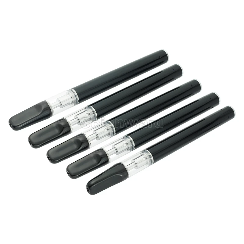 Glass and metal empty vape pen cartridge set with USB charger port