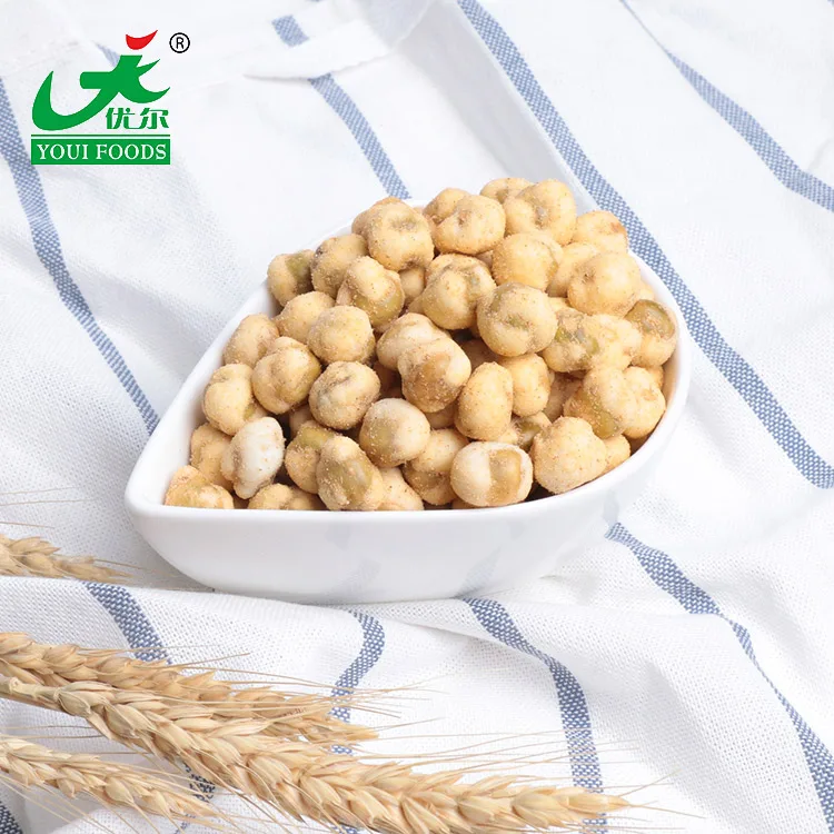 BBQ Green Peas Bulk packing Canada marrowfat  peas snack