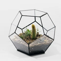 Круглый комнатный подвесной медный геометрический стеклянный террариум для растений оптом внутренний Террариум для дома и свадебного декора