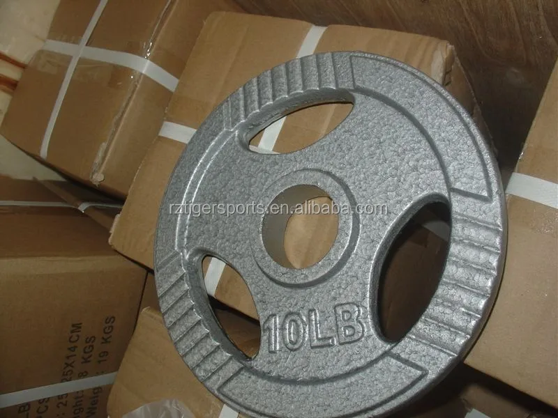 Three holes painting cast iron weiht plate for gym