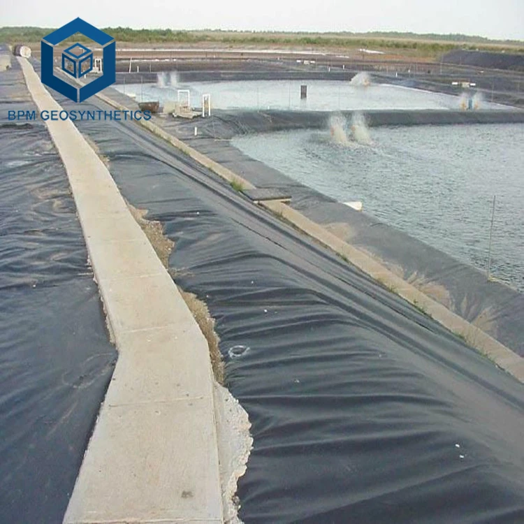 BPM GEOSYNTHETICS Huge Square Pond Liner Polypropylene Fish Tank Liner 40 mil HDPE Pond Dam Lining Material Farm Dam Liners