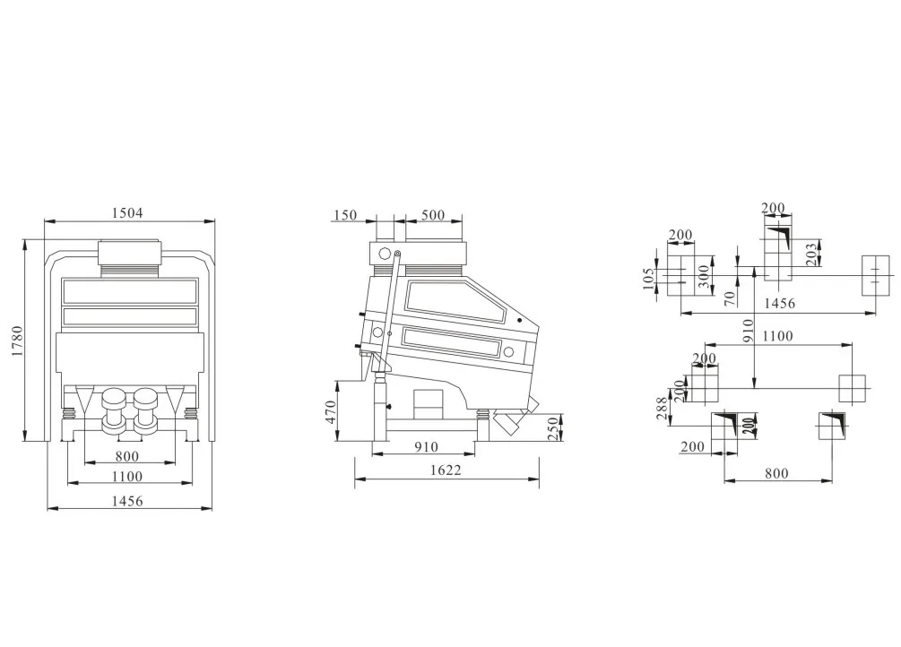 TQSX120*2 Paddy Stoner De-stoner For Rice Mill Plant Stone Sorting Machine