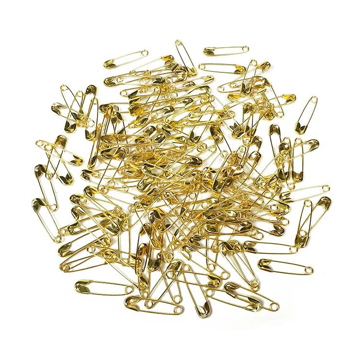 
wholesale Huaxuan gold plated safty pins for kids diy, garment pin 