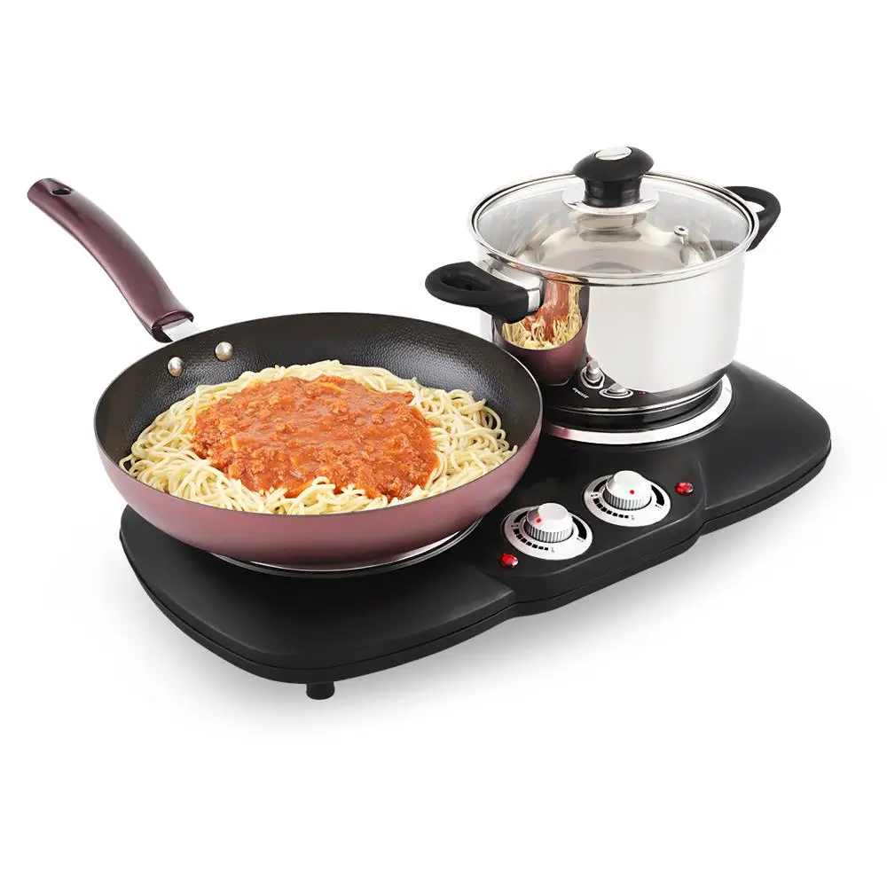 Hob Electrical Glass Heater German Kitchen Double Plate Burner Infrared Ceramic Stove Electric With Oven