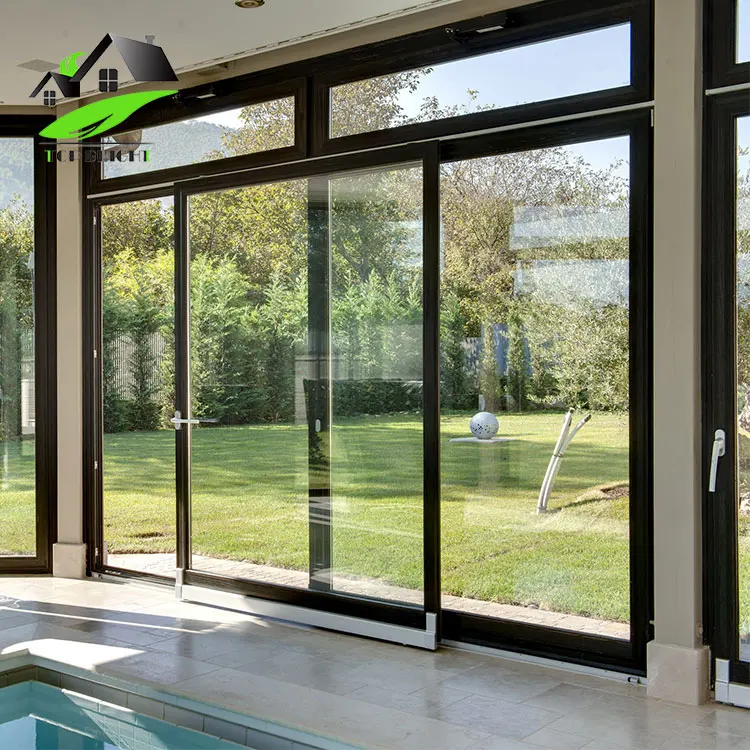 Double Glazed Exterior Security Standards Design Aluminium Sliding Door