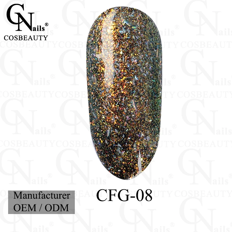 Hot Sale High Quality chameleon FLAKE GEL POLISH Fantastic Color Easy Soak Off UV/LED Gel for Nail Art