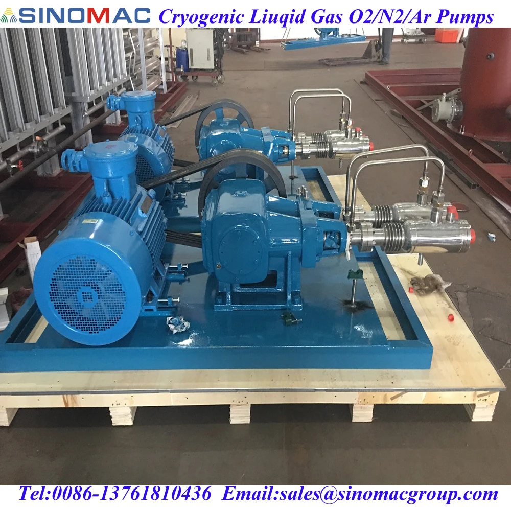 Cryogenic Liquid Oxygen Nitrogen Argon Gas Cylinder Filling Station Skid Pumps New Energy Liquid LNG CO2 Hydrogen Loading Pump