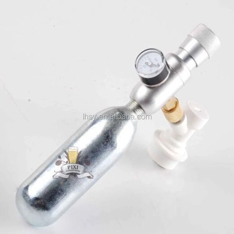 Co2 regulator for 16g 74g gas cylinder