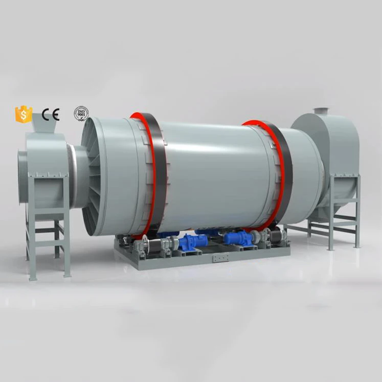 Three Cylinder Rotary Drum Dryer Machine Triple Pass Drying Equipment For Slag Coal Slime Sludge Dehydration Process