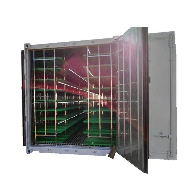 Hydroponic Automatic Barley fodder machine system / cattle green fodder growing machine / mung bean sprouts making machine