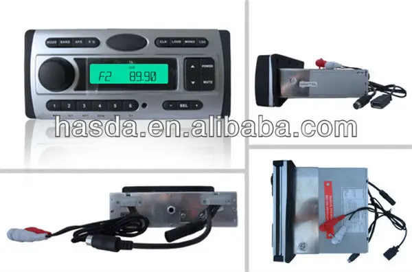 с помощью и радио для ванной комнаты, гольф-кары водонепроницаемый плеер dvd