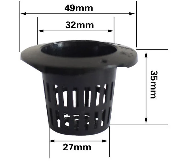 Agriculture Greenhouse Household Gardening White And Black Plastic Hydroponic Pots