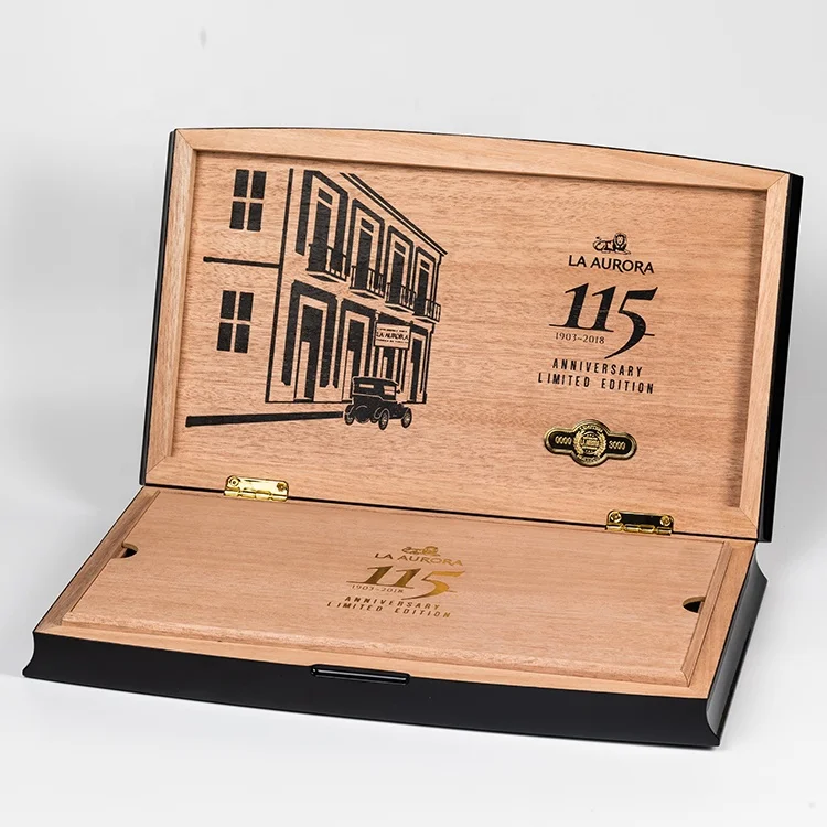 High Quality Wholesale Custom Luxury Cigar Boxes high gloss piano lacquer humidor